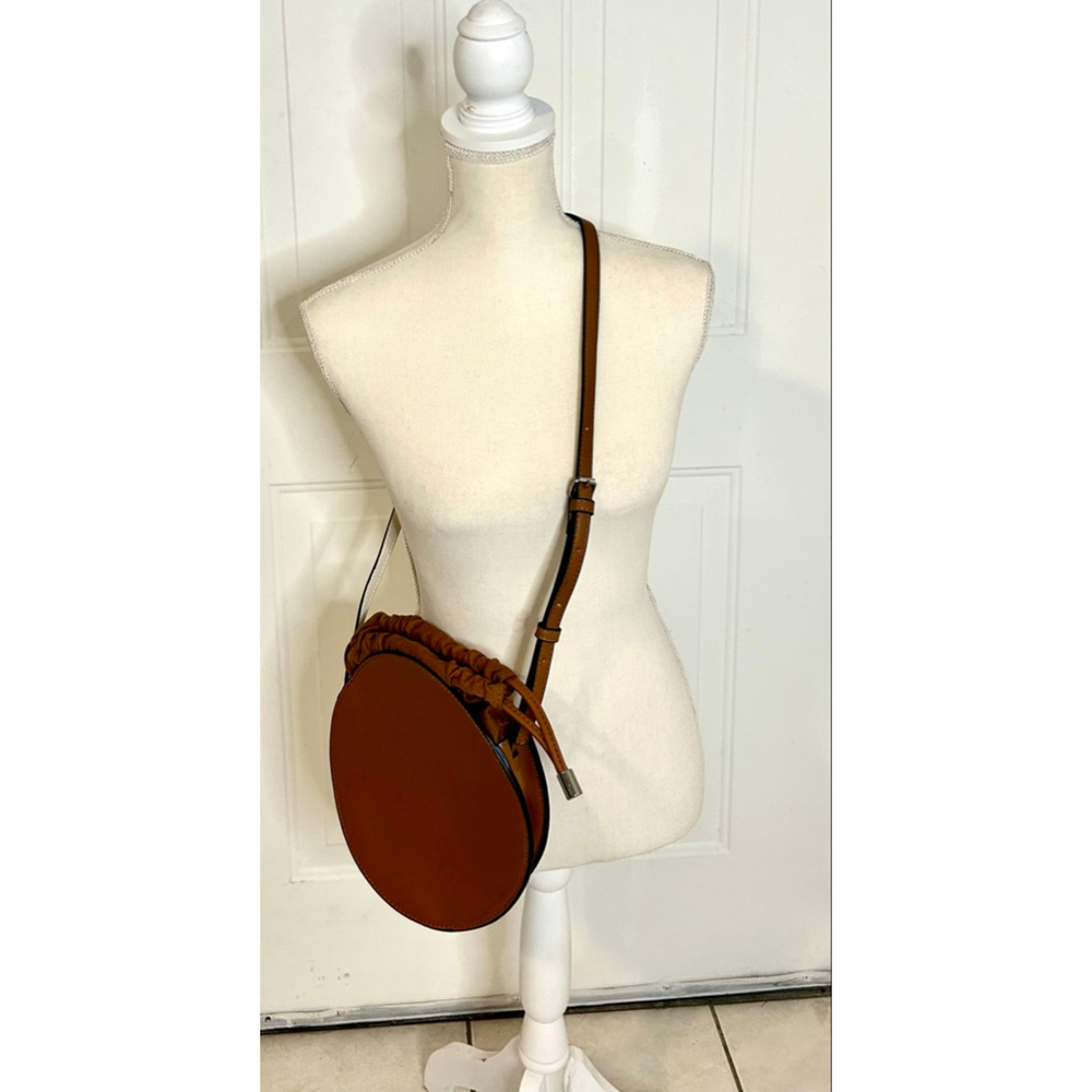 Zara Basic Collection Brown Circle Crossbody Bag - image 6